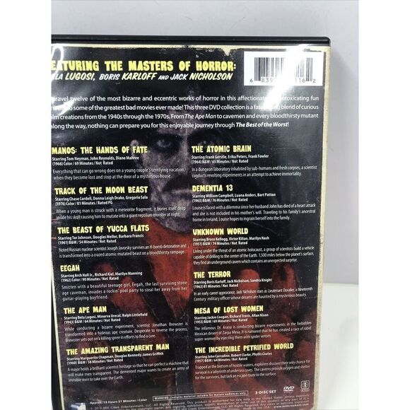 Best of the Worst 12 Shocking Horror Movie . DVD. 3 Disc Set - Picture 5 of 12